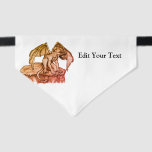 Golem Gargoyle Pet Bandana Collar<br><div class="desc">Golem Gargoyle - Fantasy Art Pencil drawing by Krisi ArtKSZP >>> More Products in Store Category >>> Angel Devil Golem Gargoyle Troll Vampire >>> Golem auf Fels</div>
