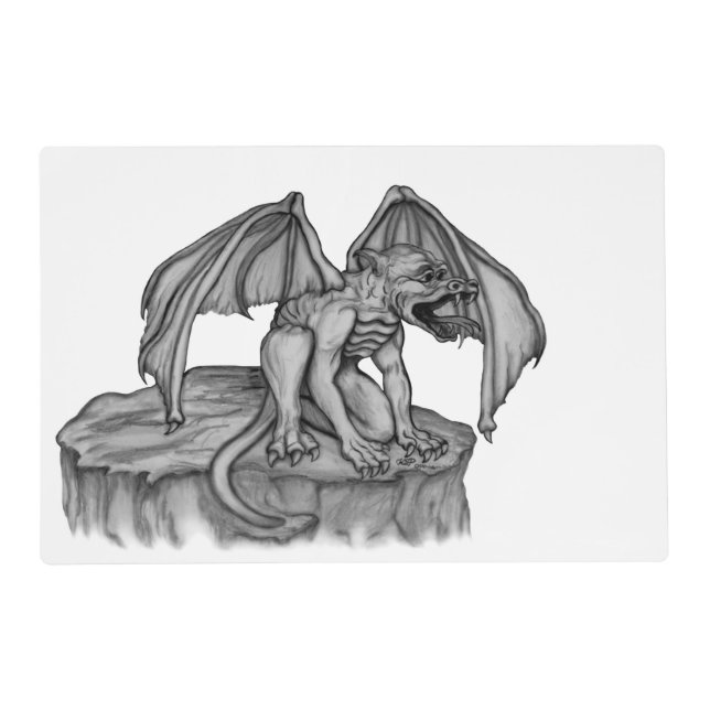 Golem Gargoyle Placemat (Front)