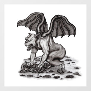 Golem Gargoyle Wall Decal
