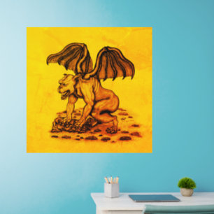 Golem Gargoyle Wall Decal