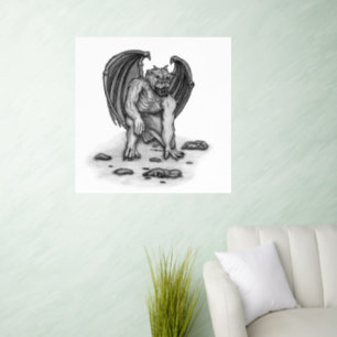 Golem Gargoyle Wall Decal