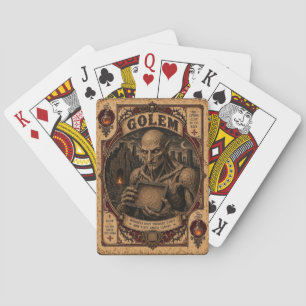 Golem, Vintage Circus Monsters Poker Cards