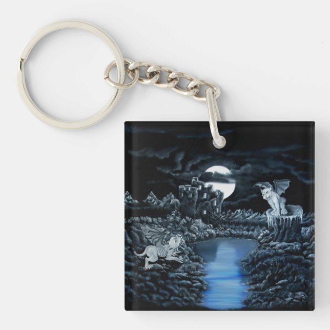 Golem vs Dolem District Fight Keychain (Front)