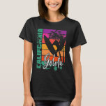 Goleta California Retro Sunset Beach Surfer Surfin T-Shirt