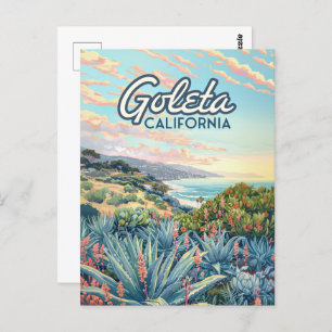 Goleta California Santa Barbara Isla Vista Vintage Postcard