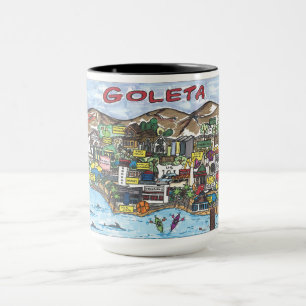 Goleta Map Coffee Mug