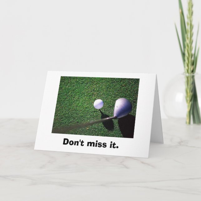 golf-05, Don't miss it. Invitation (Front)