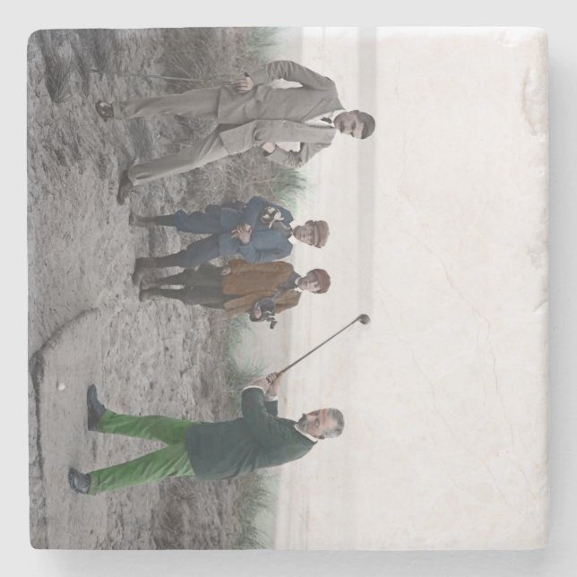 Golf 1907 II Stone Coaster (Front)