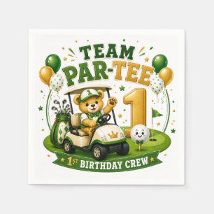 Golf 1st Birthday Napkins