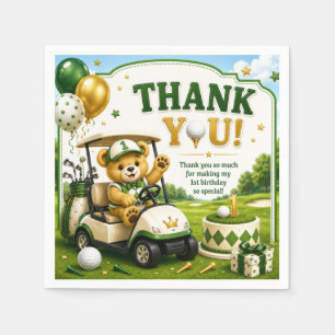 Golf 1st Birthday Napkins