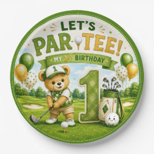 Golf 1st Birthday Party  Paper Plates