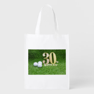 Golf 30th Birthday Anniversary to golfer Grocery Bag