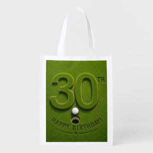 Golf 30th Birthday Anniversary to golfer Grocery Bag