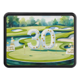 Golf 30th Birthday on golf course Hitch Cover