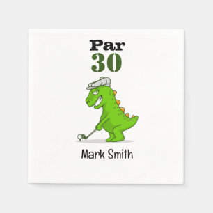 Golf 30th Birthday Par tee thirty party Napkins