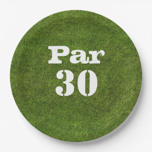 Golf 30th Birthday Par tee thirty party Paper Plates