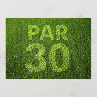 Golf 30th Birthday Party Invitation