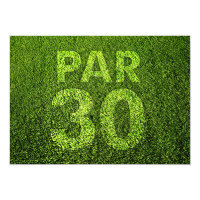 Golf 30th Birthday Party Invitation