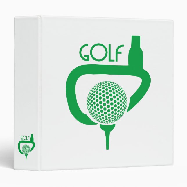 Golf 3 Ring Binder (Front/Spine)