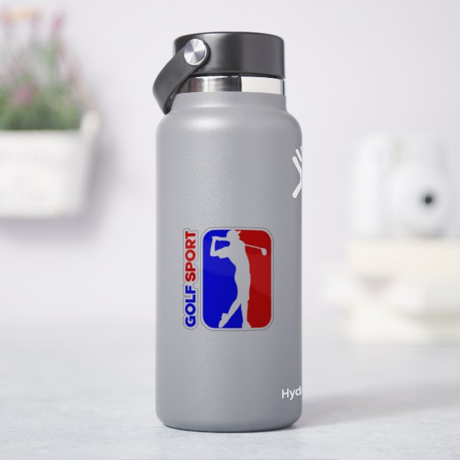 Golf | 3"x 3"- Glossy Transparent Sticker (HydroFlask)