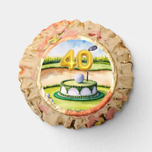Golf 40th Birthday for Golfer with golf cake Reese's Peanut Butter Cups