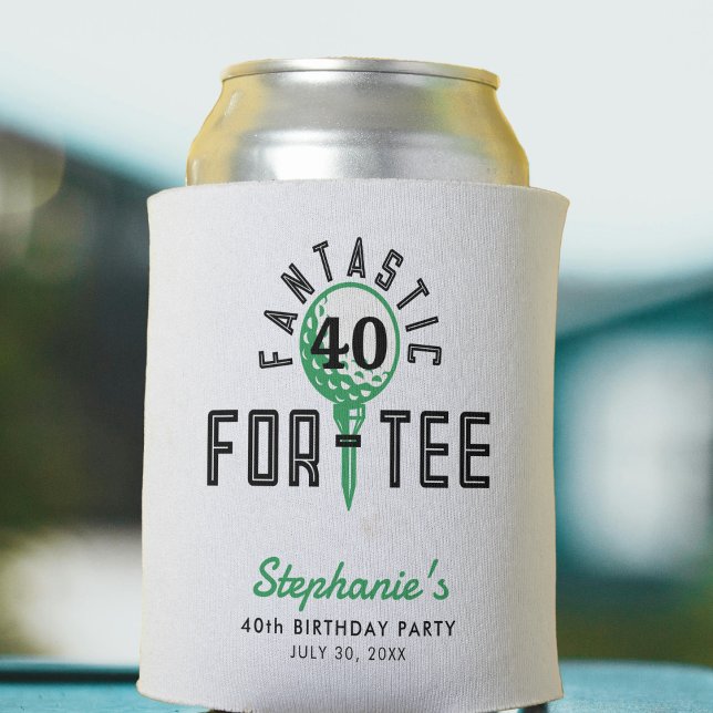Golf 40th Birthday Party Fantastic For-Tee White Can Cooler (Golf 40th Birthday Party Fantastic For-Tee White Can Cooler
)