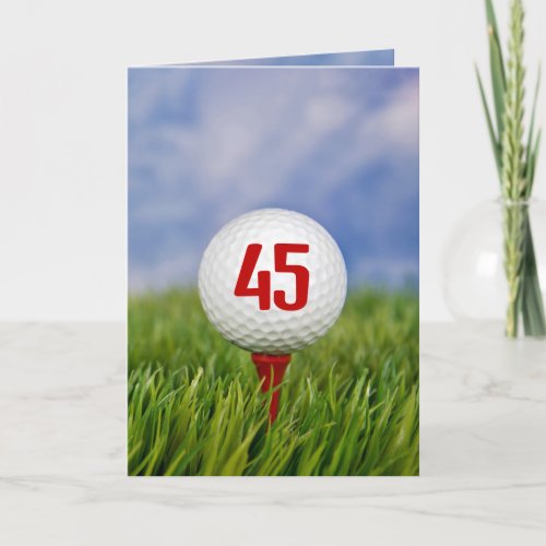 Golf 45th Birthday Party Invitation
