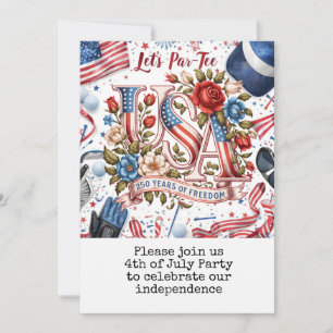 Golf 4th of July 250 Years Independence Postcard