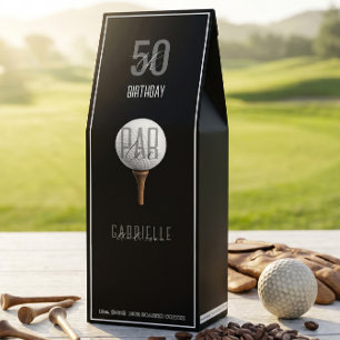 Golf 50 Birthday Golfer Milestone Elegant Party Roasted Coffee