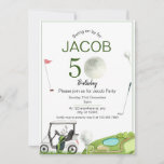 Golf  50th Birthday Invitation<br><div class="desc">Celebrate the upcoming  Luxury 50th Birthday Party Modern Adult Golf Fifty</div>