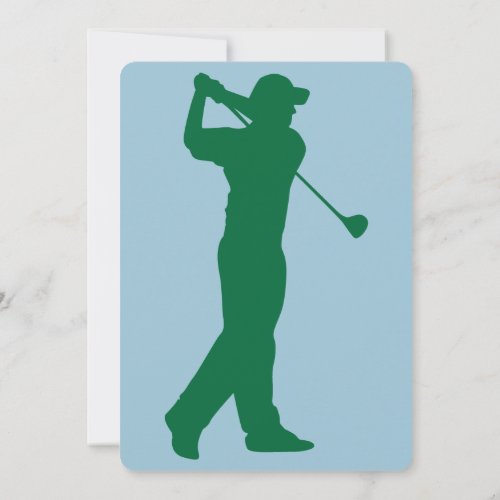 Golf 50th birthday invitation