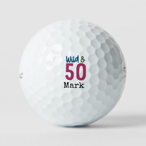 Golf 50th Birthday Par tee thirty party for golfer Golf Balls