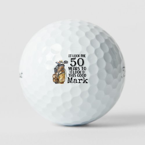 Golf 50th Birthday Par tee thirty party for golfer Golf Balls