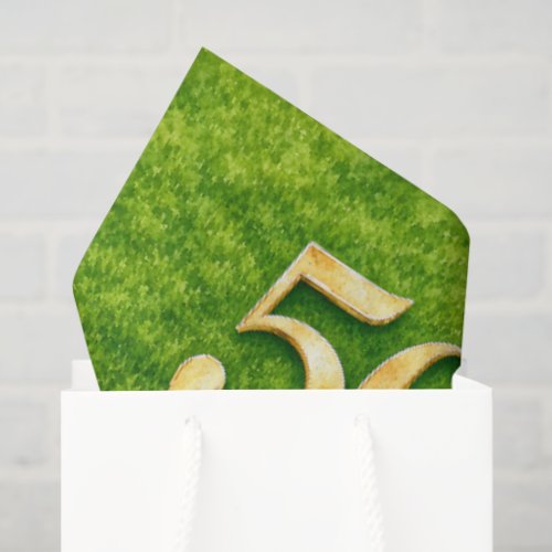 Golf 50th Birthday with Number for Golfer Tissue Paper