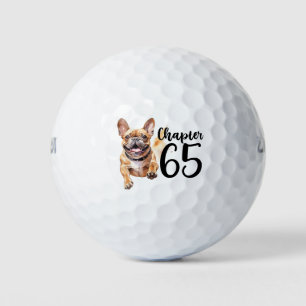 Golf 65th Birthday Celebration with French Bulldog Balls