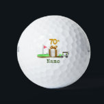 Golf 70th Birthday for golfer with golf flag Golf  Golf Balls<br><div class="desc">Golf 70th Birthday for golfer with golf flag
Gifts for Coach,  Instructor,  teacher,  friends,  mom,  dad,  girlfriend/boyfriend,  co-worker,  hostess,  neighbor,  him/her,  couples,  grandparents,  boss,  kids,  best friend,  family,  in-laws,  squad,  team, </div>