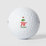 Golf 70th Birthday For Golfer With Golf Flag Golf  Golf Balls at Zazzle