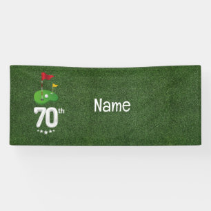 Golf 70th Birthday gifts for golfer    Banner