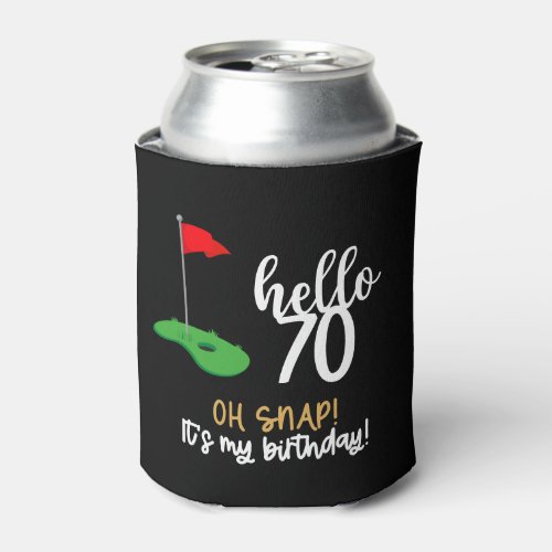 Golf 70th Birthday gifts for golfer   Can Cooler