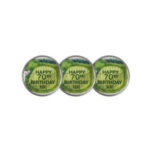 Golf 70th Birthday on putting green Ball Marker