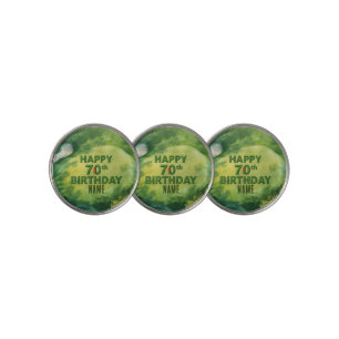 Golf 70th Birthday on putting green Ball Marker