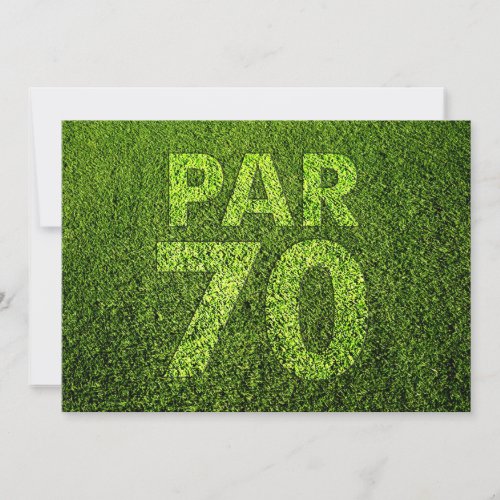 Golf 70th Birthday Party Invitation