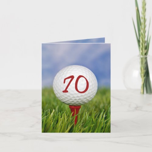 Golf 70th Birthday Party Invitation