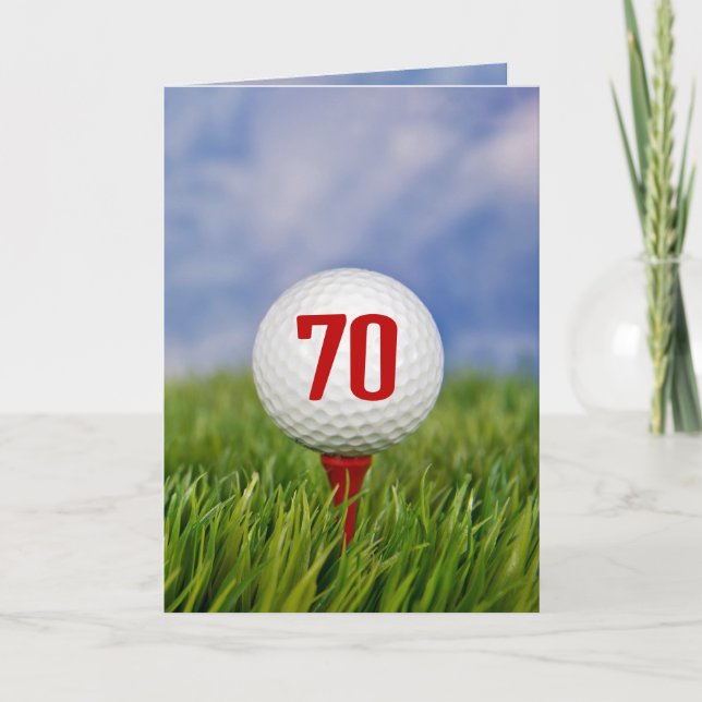 Golf 70th Birthday Party Invitation (Front)