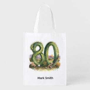 Golf 80th Birthday at Arizona Grocery Bag
