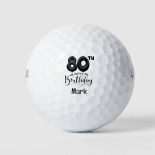 Golf 80th Birthday for Golfer Balls