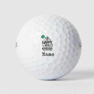 Golf 80th Birthday golfer Name Number Balls