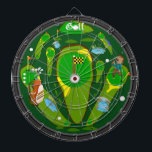Golf 9-Hole Water Hazard Dartboard<br><div class="desc">An awesome golf inspired dartboard perfect for the golf or sports fan of the family. Features an array of golf targets and hazards. Great for traditional dart games,  for making new ones of your own,  or as a cool golf art display. Enjoy!</div>