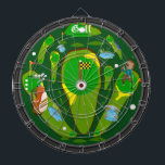 Golf 9-Hole Water Hazard Dartboard<br><div class="desc">An awesome golf inspired dartboard perfect for the golf or sports fan of the family. Features an array of golf targets and hazards. Great for traditional dart games, for making new ones of your own, or as a cool golf art display. Enjoy!</div>