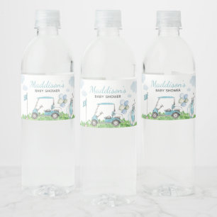 Golf A Little Putter Baby Shower Water Bottle Label